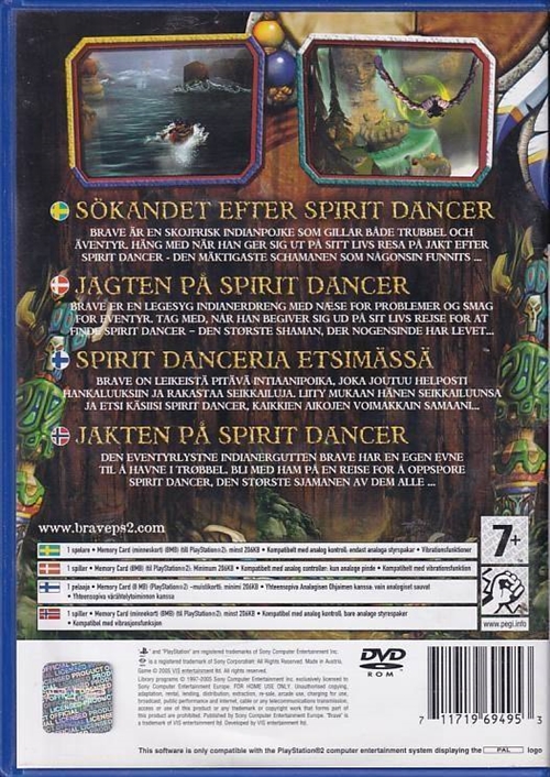 Brave the Search for Spirit Dancer - PS2 (B Grade) (Genbrug)